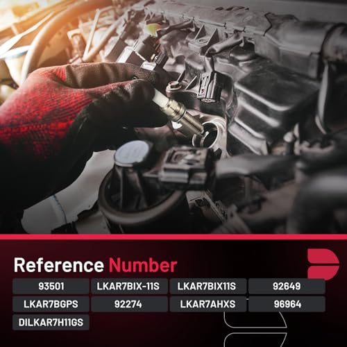 Image of BDFHYK 93501 Iridium Spark Plugs Compatible with Nissan 350Z Altima Maxima Murano Pathfinder Quest,Compatible with INFINITI QX60 Q50 M35 G25 G35,CX-3 Replacement for LKAR7BIX11S Set of 6