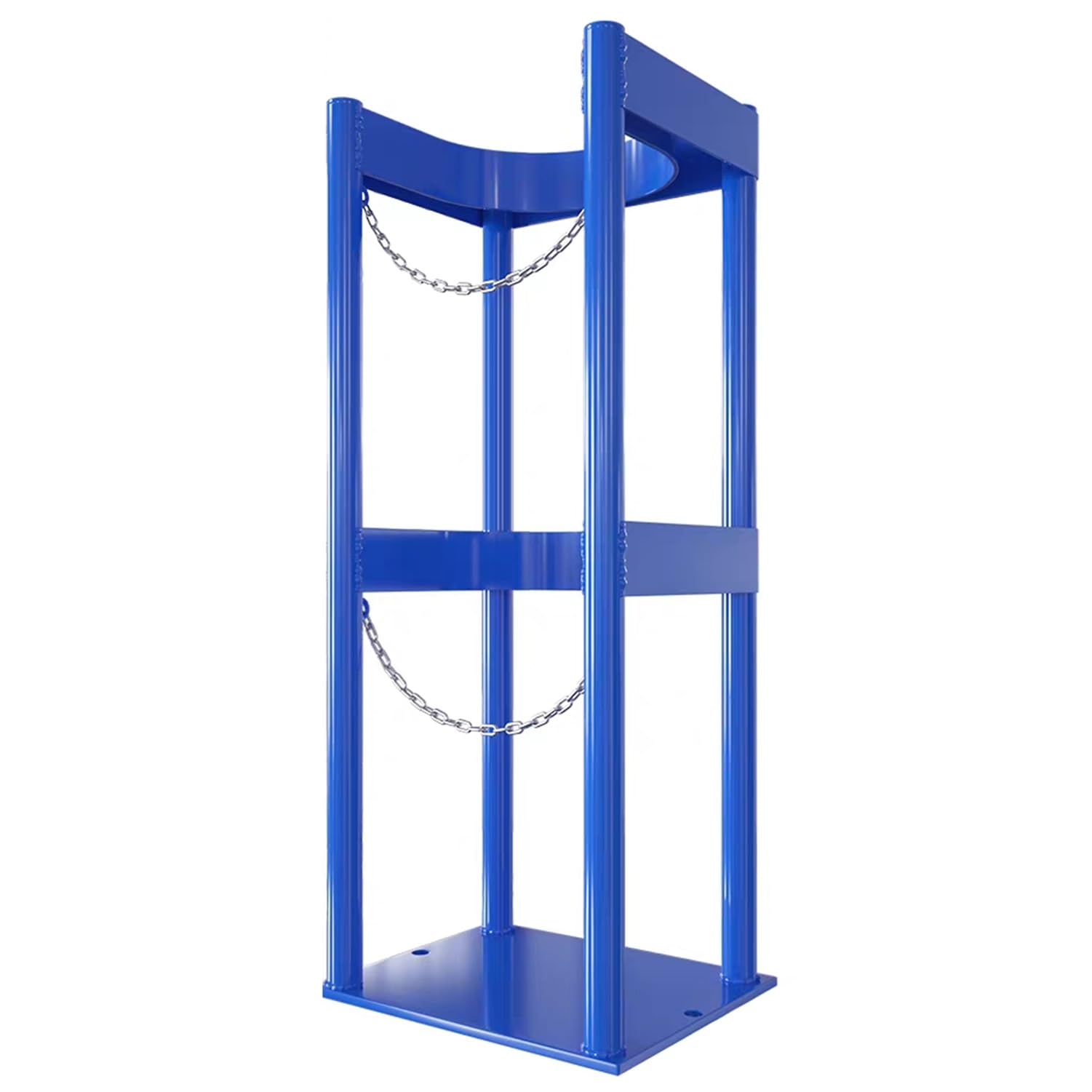 Soporte Para Bombonas De Gas, Estante De Acero Resistente Para Bombonas De Oxígeno Y CO2 De 8-10 Litros, Solución De Almacenamiento Para Taller Y Garaje.(Blue)