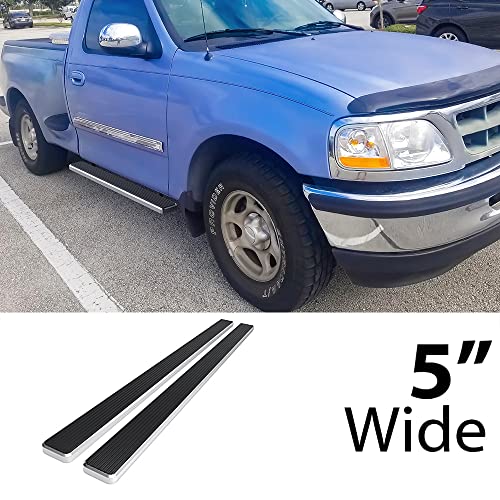 Estribos HD Ridez acero inoxidable 5 pulg para Ford F150 F250 miniatura 2