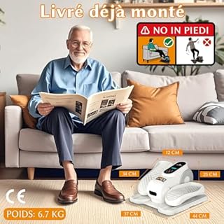 Amonax Ellipse Pedalier Electrique, Motorisé Pedalier D Appartement Assise, Vélos Elliptiques Cardio sous Le Bureau, Mini Elliptique Home Pedalier Electrique Reeducation pour Personnes âgées