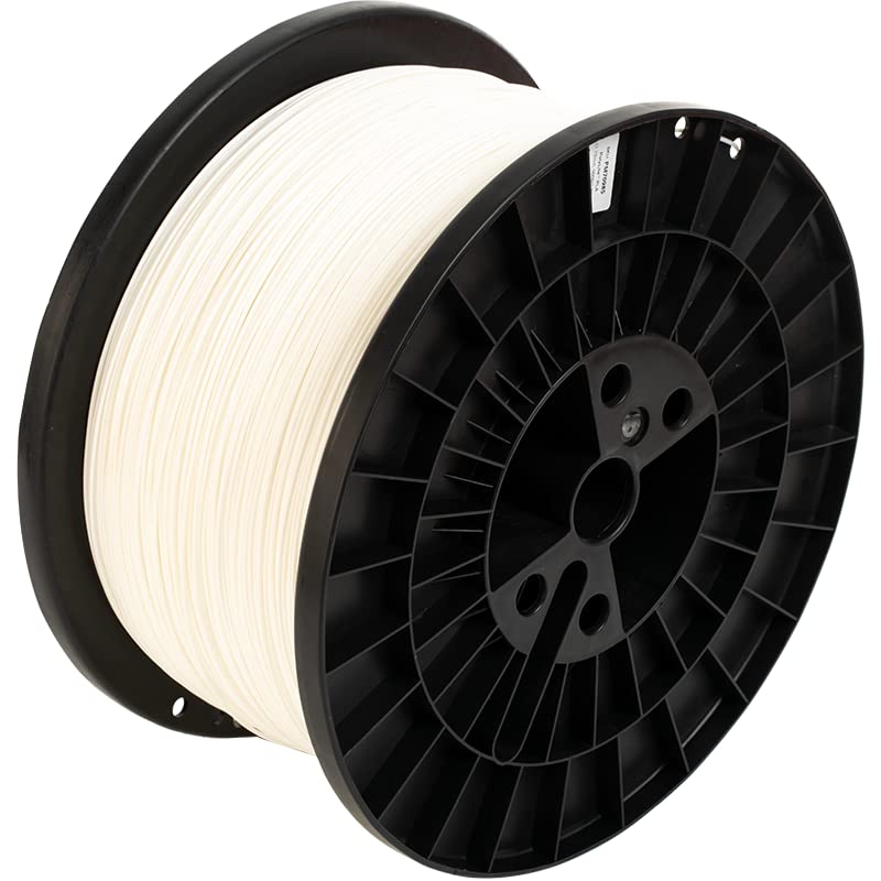 Polymaker PLA Filament 1.75mm, 5kg High Rigidity White PLA 1.75 Cardboard Spool - PolyLite PLA 3D Printer Filament 5kg Big Spool, Print with Most 3D Printers Using 3D Filament