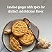 Walker's Shortbread Stem Ginger Biscuits, Scottish Cookies, 5.3 Oz (Pack of 6)