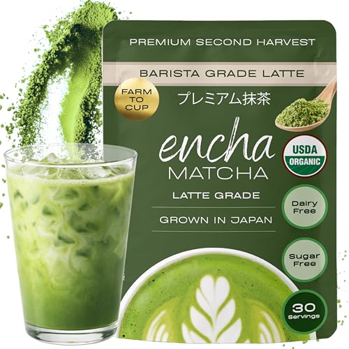 Encha Matcha Powder Barista Grade Latte Organic Matcha Powder –