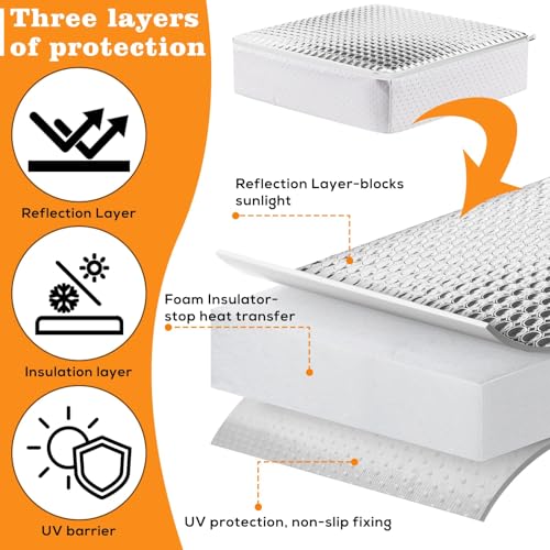 Image of 1PCS RV Skylight Insulator 14x14x2.8,RV Vent Insulator and Skylight Covers,Waterproof RV Vent Covers for Inside Camper,RV Sunroof Skylight Shade Skylight Pillow for Shower