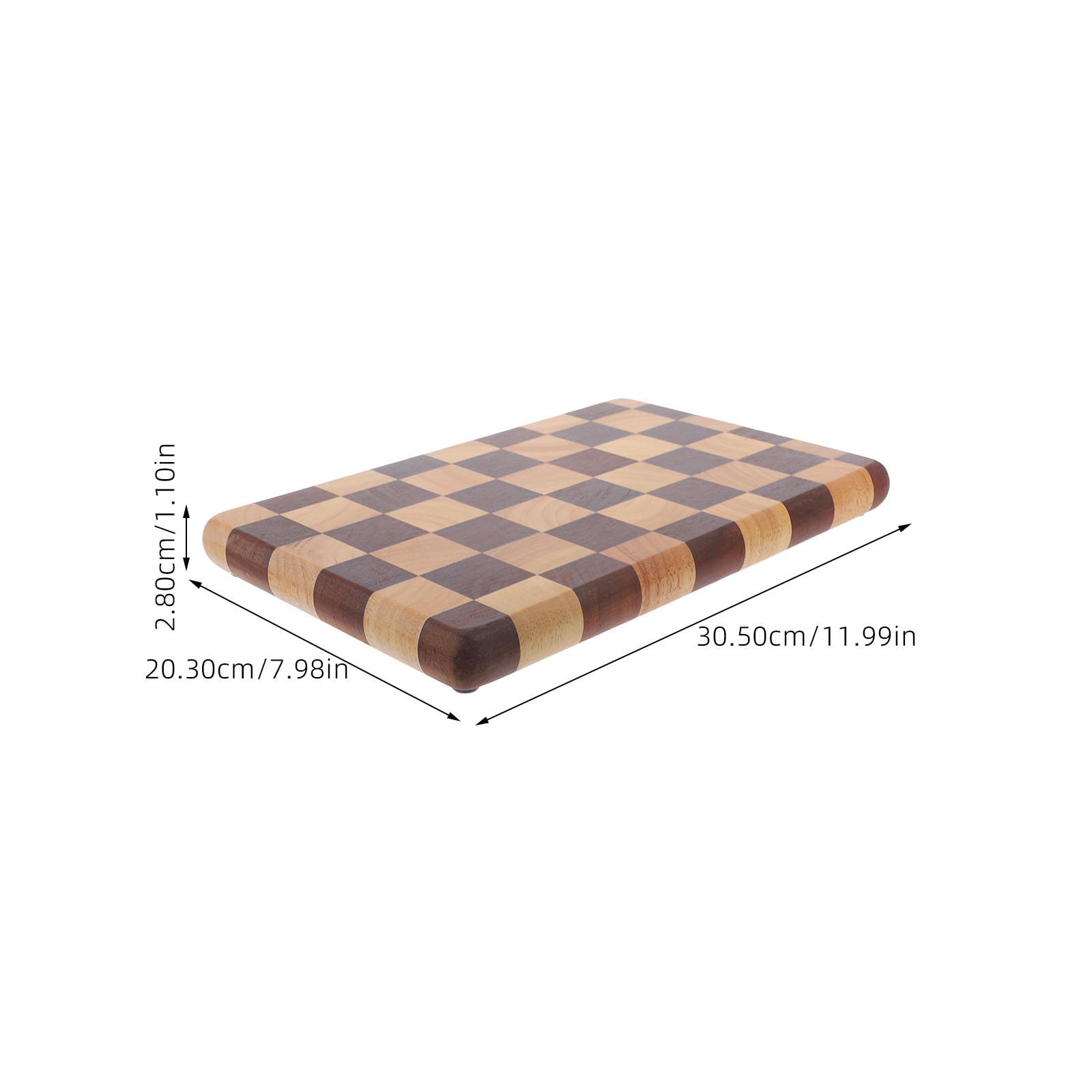 VILLCASE Tabla de Cortar Pequeña de Madera de Acacia para Carne y Fruta