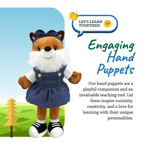 Sharewood Forest Friends, Fiona The Fox Hand Puppet, Kids Puppets, Toddlers, Kids, Puppet Theatre, Kids Toys, Animal Puppets, School, Daycare, Teachers #TOP3