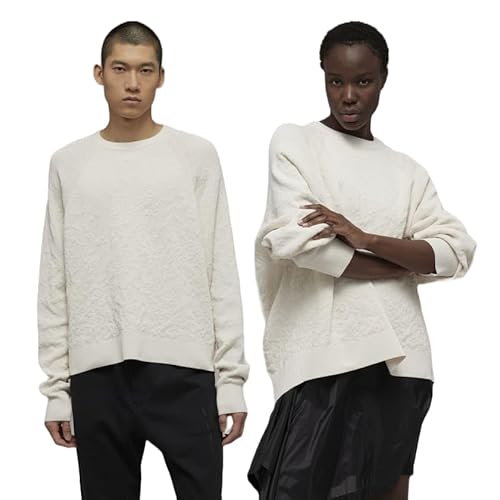 adidas X Y-3 Unisex Loose FIT Knit Crew Sweater, Off