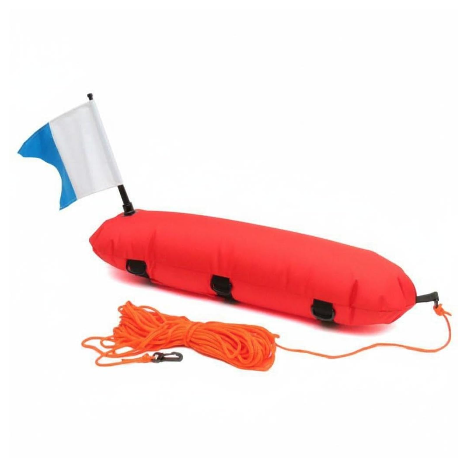 Tauchboje Freitauch-boje Oberflächenboje Markierungsboje Signalboje mit Hoher Sichtbarkeit aus 600D Nylon Und PVC Aufblasbar mit Flagge Und Halter für