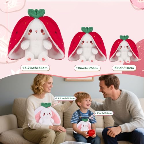 Save with Code: 47% Off MIAODAM Easter Strawberry Bunny Plush Toy - Image 4