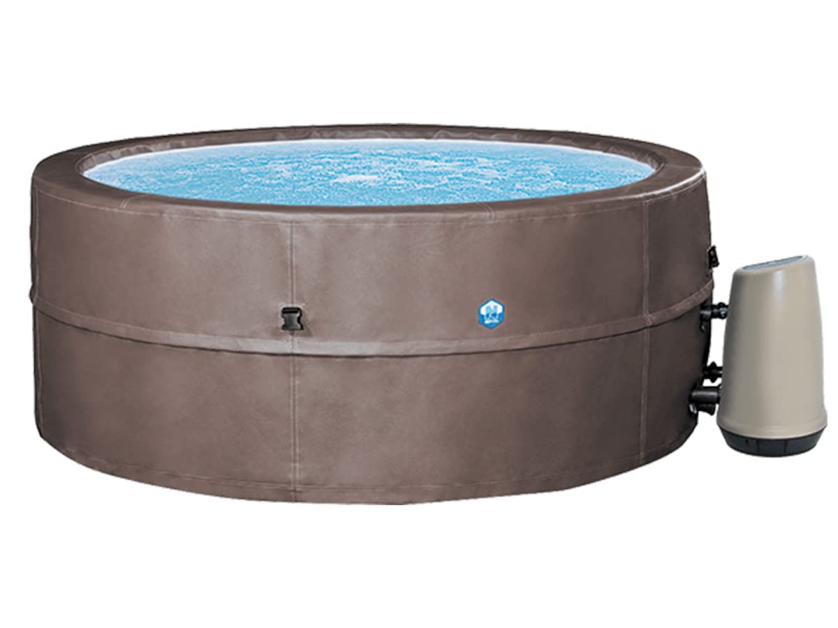 NETSPA - SP-VIP160C - Nadmuchiwana Spa - Vita Premium - 6 miejsc (4 osoby dorosłe + 2 dzieci) - osłona ochronna - podgrzewacz - 1100 L - Premium sztuczna skóra