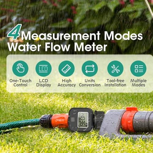 Débitmètre d'eau numérique et compteur d'eau haute précision pour arrosage