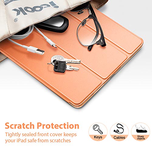 Image of ESR Rebound Slim Smart Case Specially Designed for iPad Air 3 10.5 inch 2019, Flexible TPU Back Cover with Rubberized Coating, Auto Sleep /Wake and Viewing /Typing Stand for iPad Air (3rd Gen) 2019, Papaya