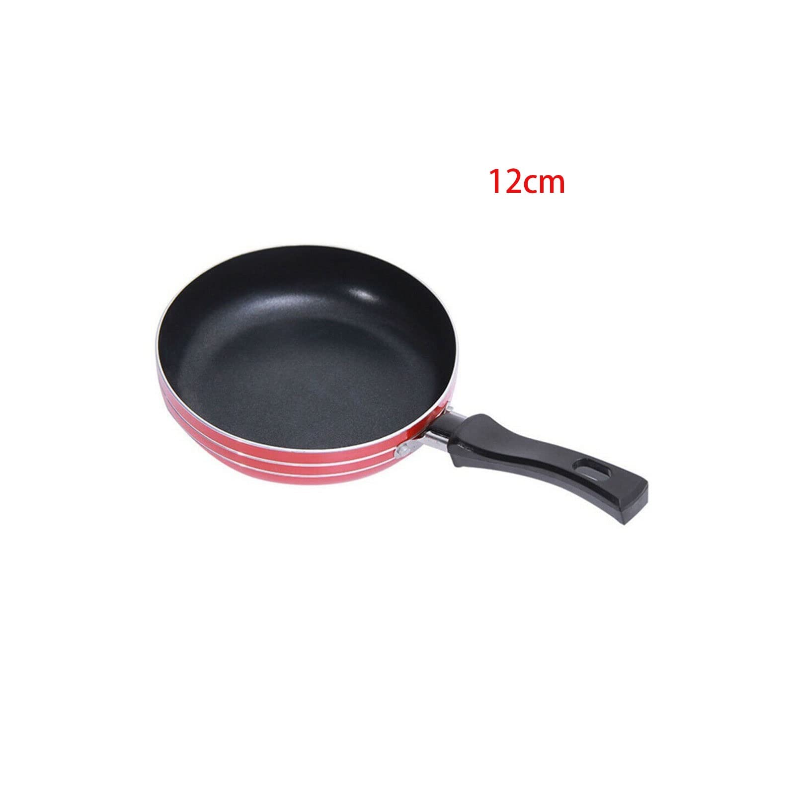 Patelnia Patelnie 12 cm Przenośna patelnia Trwałe patelnie z powłoką nieprzywierającą Patelnia z uchwytem Nadaje się do smażenia jajek Patelnia śniadaniowa Narzędzia kuchenne