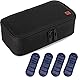 ALLCAMP Insulin Kühltasche Kühlbox für Tragbarer Organizer Diabetiker Medikamente mit 4 Eisbeuteln, Isolierfutter und Stiftaufbewahrung Schwarz