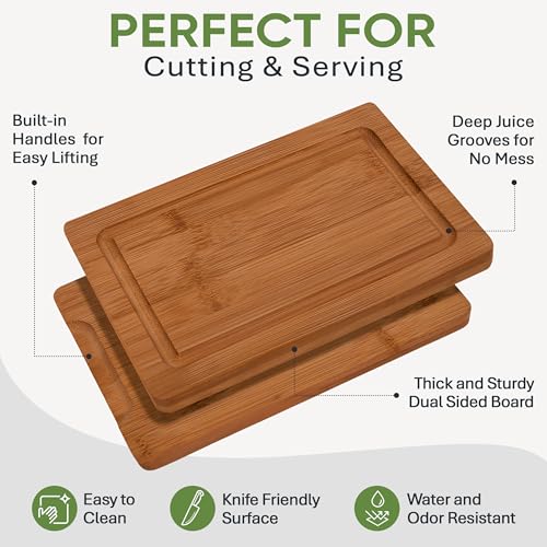 Set de 3 tablas de cortar de bambú MelBell miniatura 4