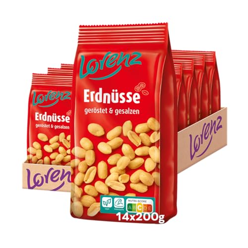 Lorenz Snack World Erdnüsse geröstet, gesalzen, 14er Pack (14 x 200 g)