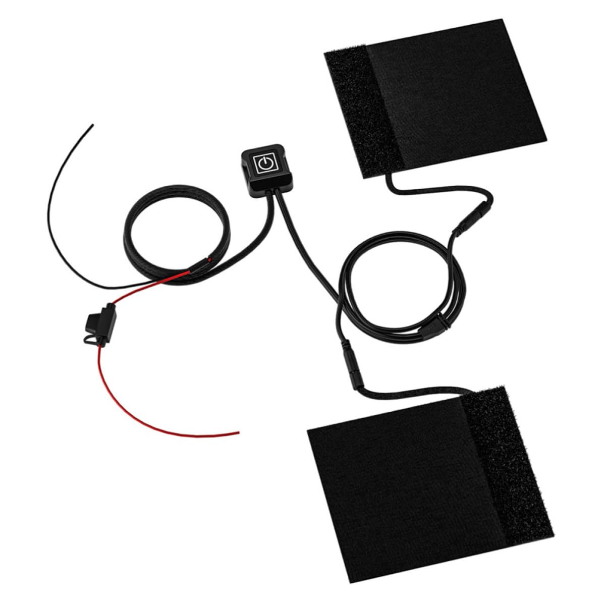Almohadillas calefactables 12v para manillar de motocicleta con cable de conexión POPETPOP negro 8