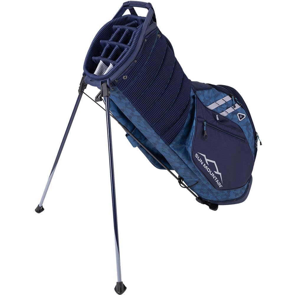   ゴルフバッグ　ネイビー　フード付き キャディバッグ 4輪キャスター ポータブルゴルフバッグ PGM