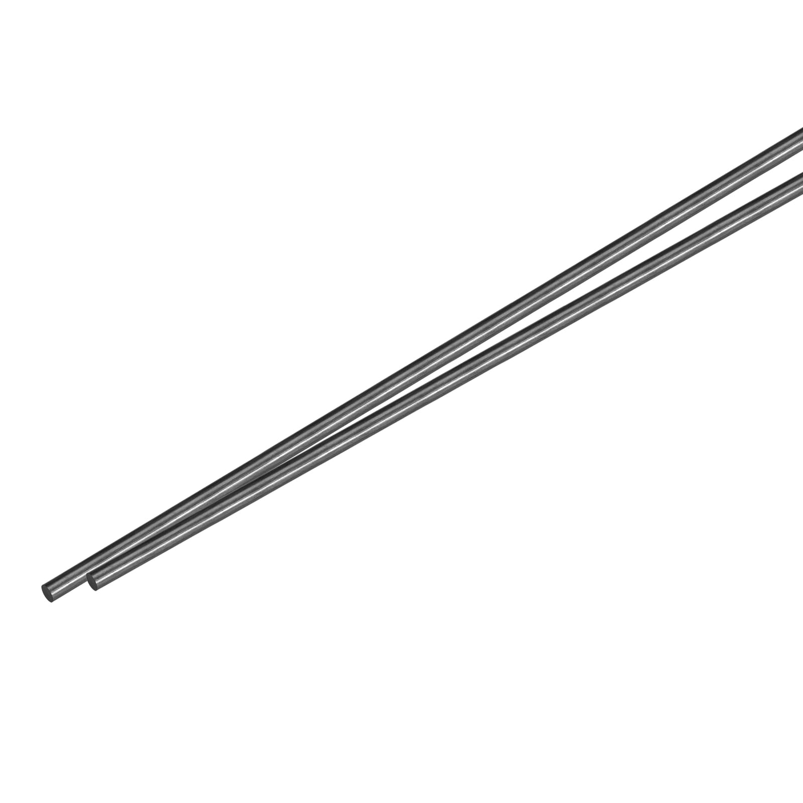 QUARKZMAN Asta in Fibre di Carbonio, 4mm x 450mm per Fai da Te Aereo RC Tubo Ala Quadricottero, Confezione da 2