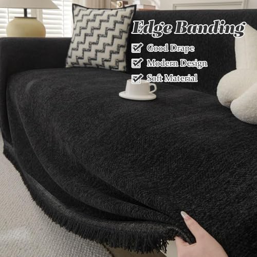 Housse de canapé grand format marron pour protéger des chats - 5