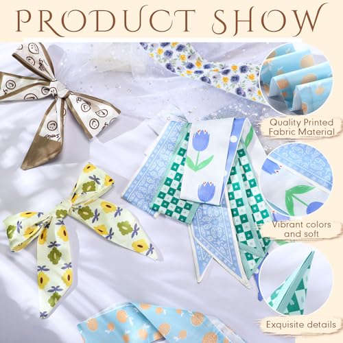 48 Pcs Bulk Purse Scarf Headband for Women Hair Purse Scarf Handbag Ribbon for Women Headband Neck Decorative Fashion Gifts3
