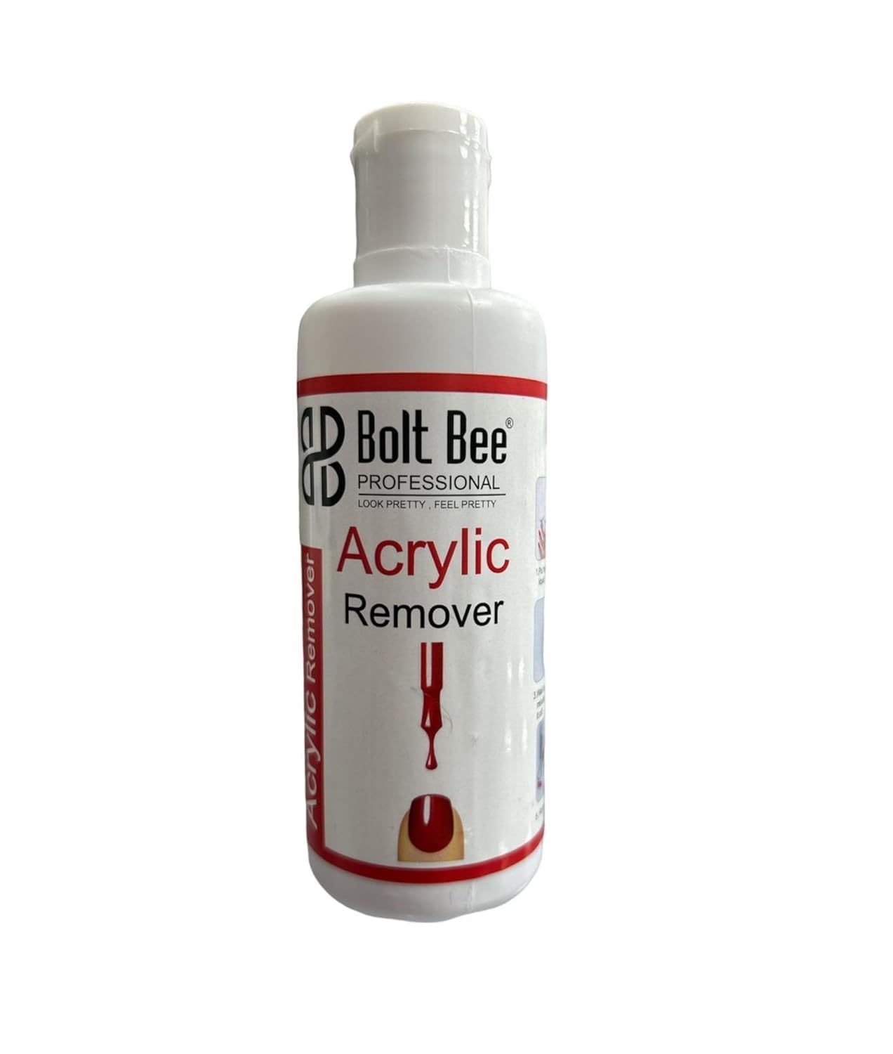 BOLT BEE Acrylic & Gel Nail Polish Remover, 100ml, Quick & Easy, Professional, 3-5 Min Removal, No Color, Liquid, Nail Polish Remover-image-11