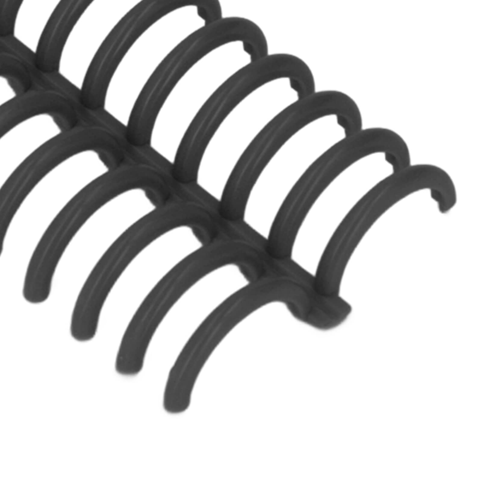 10 Pezzi Pettini di Rilegatura in Plastica, Diametro 22mm, 30 Fori, Rilegatura a Spirale, Raccoglitore di Libri per La Creazione di Album di Documenti, Quaderni e File (Black)