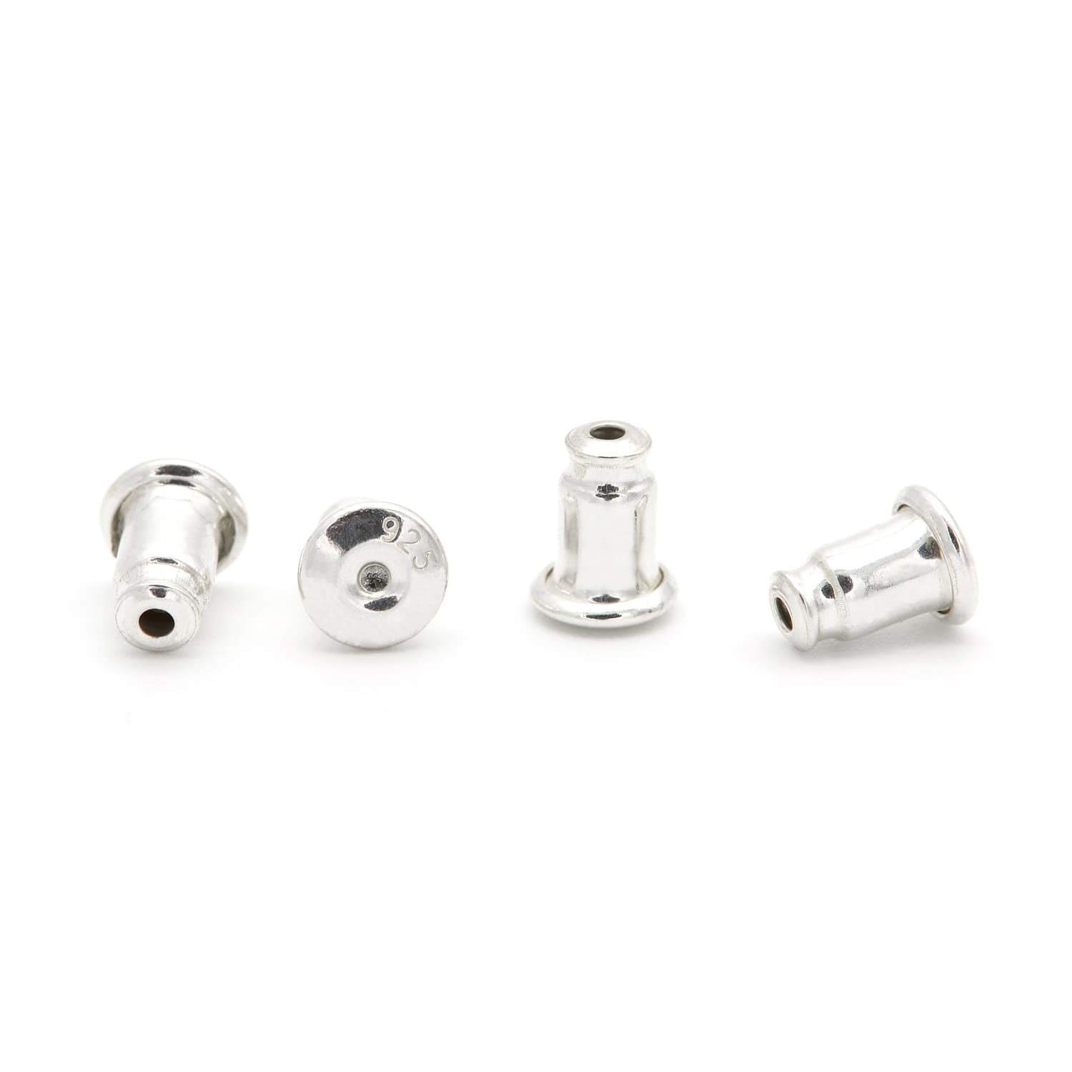 NaturSchatulle Oorbel Bevindingen Studs Vlinder Achterkanten 100% Sterling Zilver | 5 paar | DIY Sieraden Maken | Post Finding Pins, Crafting Blank