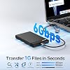 BENFEI 2.5 Inch SATA to USB Tool Free External Hard Drive Enclosure (6Gbps, Optimized for SSD, Support UASP SATA III)
