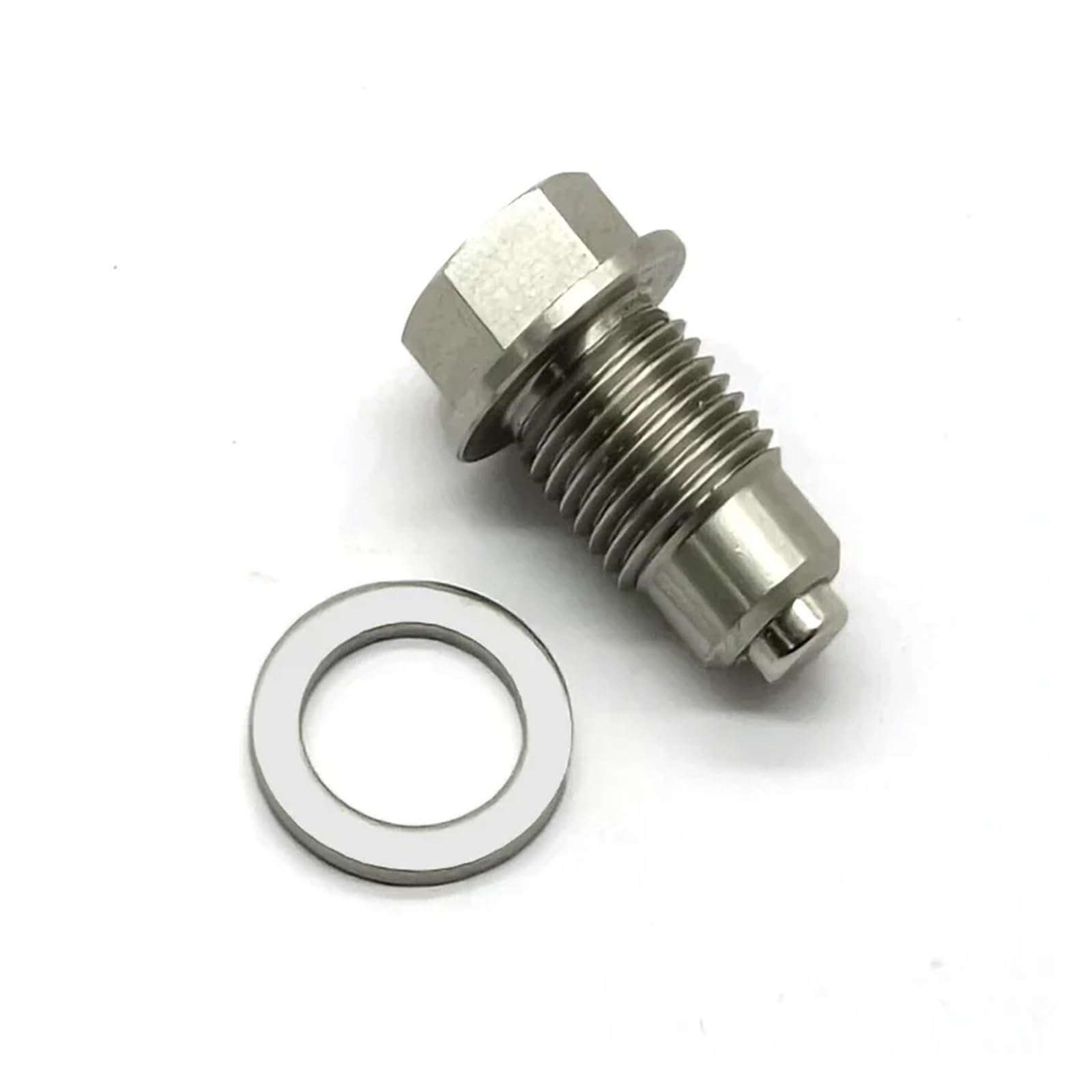 Dpurpiwady One Color Stainless Steel M12x1.25 Oil Drain With Neodymium Magnet Sump Suction Screw Fittings
