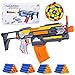 Elektrische Spielzeug Pistole, Blaster Pistole mit 40 Schaumstoffpfeilen 10 Clip Magazin Automatische Maschinengewehr Spielzeug ab 6 Kinder Jungen Teenager und Erwachsene