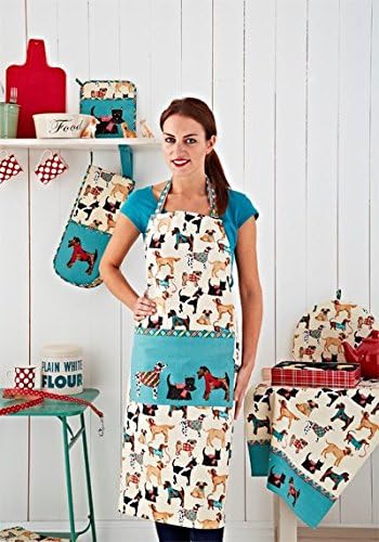 Ulster Weavers Hound Dog Cotton Apron, With Cute Dog Animal Print Design, For Kitchen and Barbecue - Image 3