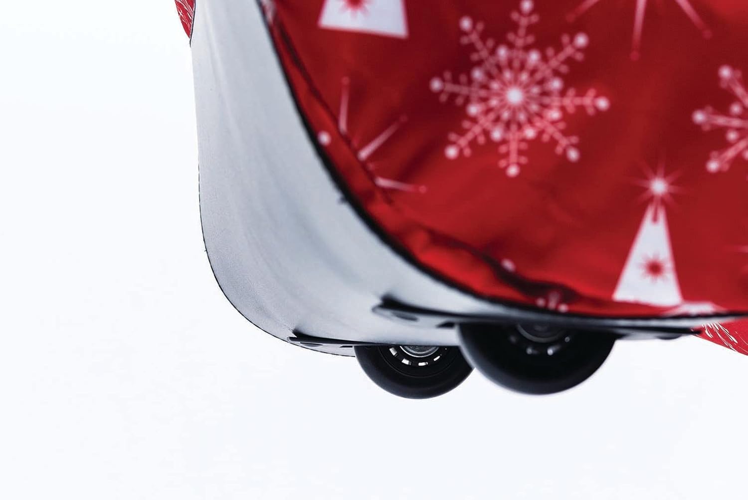 Jokari Decorative Protective 9ft Christmas Tree Storage Bag for Pre Lit or Unlit Artificial Holiday Trees Up To 9 Feet Tall with Wheels and Sled Plate for Easy Transport Up and Down Stairs or Ladders