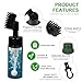 NomadSphere Golf Club Cleaner Brush with Golf Groove Sharpener Tool, Retainer Clip & Golf Ball Marker Liner, Hold 4oz of Water Perfect Golf Bag Accessories & Cool Golf Gifts for Men Women, Black