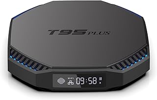Yaazero T95 Plus Android 11.0 Smart TV Box RK3566 Quad-core H.265 VP9 8K Decoding UHD 4K Media Player 2.4G/5G Dual-Band WiFi 1000M LAN BT4.0 4GB+32GB with Remote Control LED Display