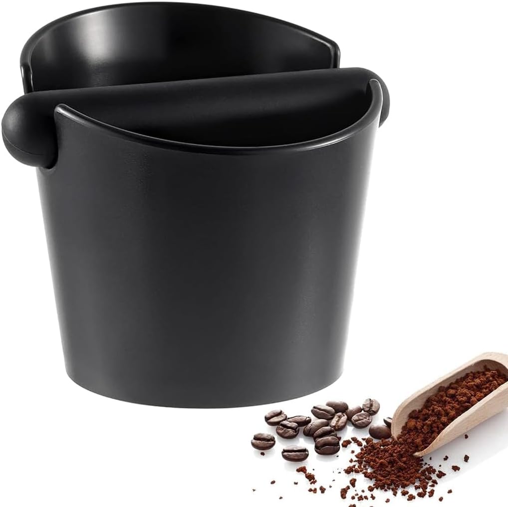 Espresso Knock Box Coffee Grounds Collection Box Coffee Grounds Coffee Knock Box Coffee Grounds Knock Box with Knocking Bar Espresso Knock Box Espresso Machine Accessories