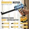 byczone Electric Caulking Gun Compatible With Dewalt 20V Max Battery, 10 Oz Cordless Caulk Gun with 6 Adjustable Speed, LED Light, Battery Powered Caulking Gun for Filling, Sealing, Repair (TOOL ONLY)