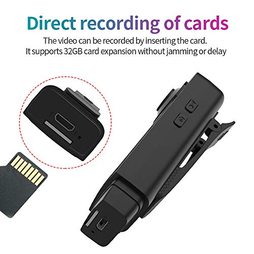 Câmera HD 1080P Gravador Potável Visão Noturna Mini Câmera para Detecção de Movimento para Gravação