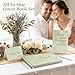 Foliom All Occasion Guest Book Linen-Textured Green Hardcover – Foil Title, Thick No-Bleed Pages – with Table Sign & Welcome Card – for Wedding, Birthday, Anniversary