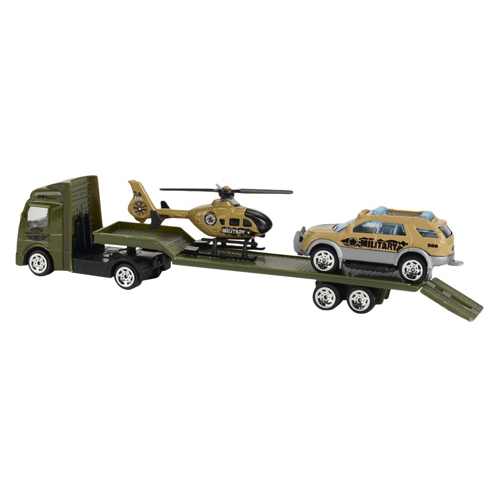 Toyvian Alloy Pull Back Project Car, 1 X Educational Plaything, Army Green