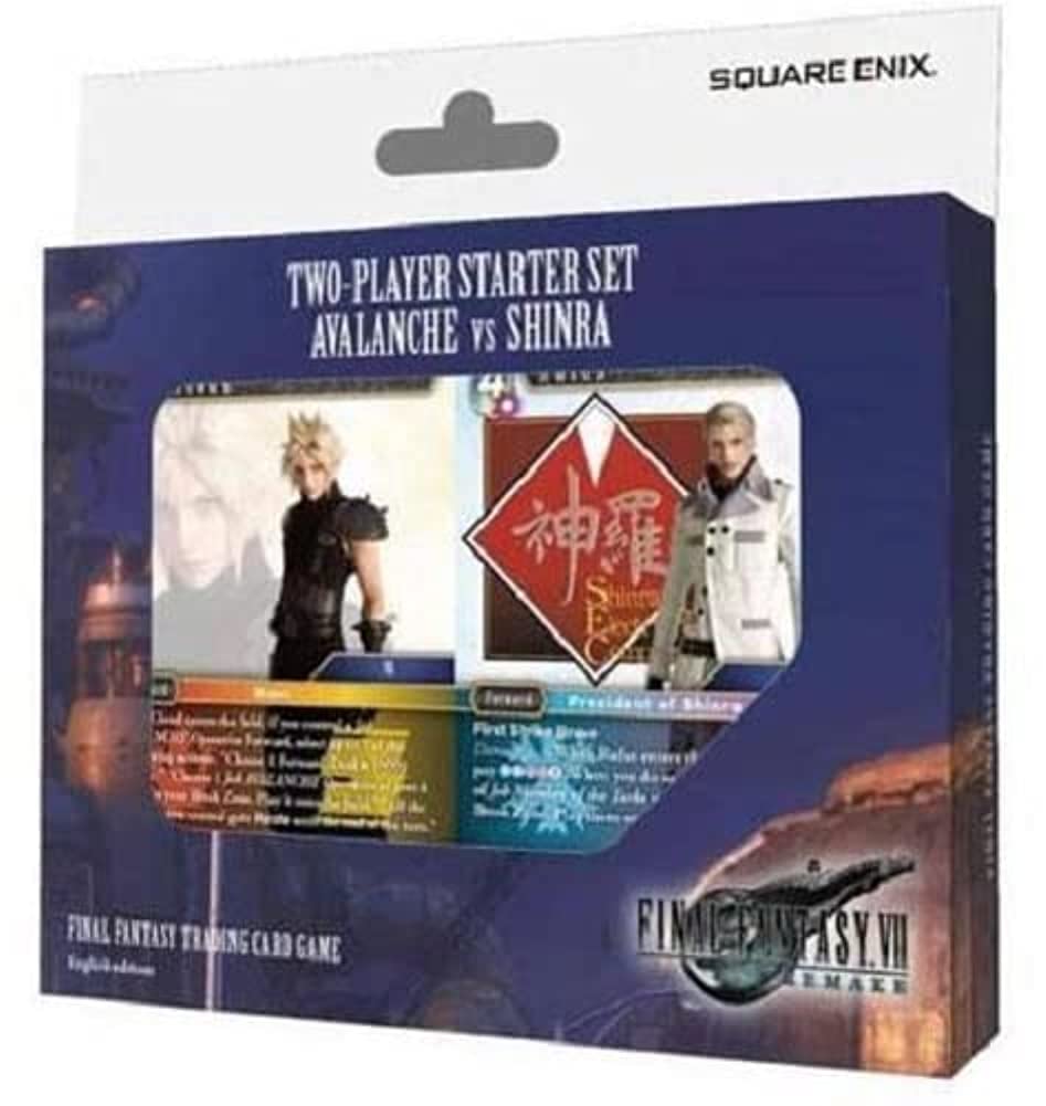 Amazon.com: FinaL Fantasy VII Remake:雪崩VS Shinra 兩人入門組:(2) 50 張卡牌組: 玩具和遊戲