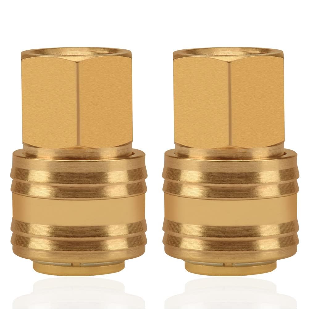 Acoplamiento de Aire Comprimido 3/8 Pulgadas, Conexión Rápida, Conector Hembra IG Latón Fitting