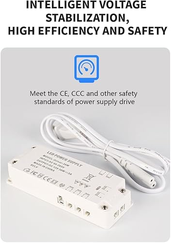 Miniatura 5 de Espejo LED de 18 x 24 pulgadas, espejo de baño inteligente con luces, antivaho, vidrio templado, 3 colores regulables, frontal y retroiluminado, CRI