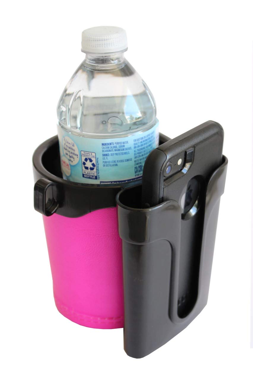 BikeCupHolder - Cell Phone - Keys - Holder Combo for Beach Cruiser - Commuter Bike