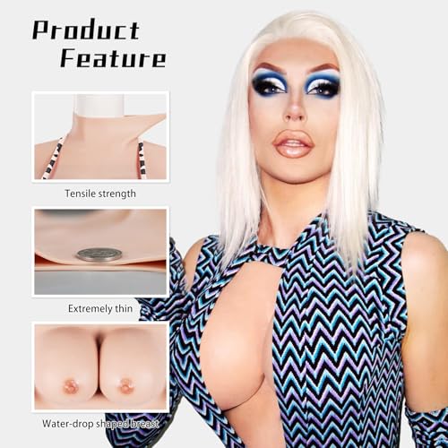 Silicone Breastplate for Crossdressers Breast Forms Transgender Cosplay Fake Breasts Drag Queens2
