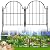 Blingluck Garden Fence, 22 in(H) x 21 ft(L) Arched Rustproof Metal No Dig Fence Garden Fence Border, Ground Stake Animal Barrier Fence for Rabbit Dog, Outdoor Landscape Decor for Yard & Patio,19 Pack