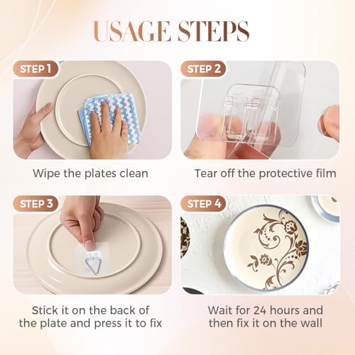 Image of Drill Free Adhesive Hooks,Upgraded Picture Hangers Without Nails,Adhesive Wall Mount Screw Hooks for Hanging,Nail Free Wall Hangers for Kitchen, Bathroom (Triangle /40PCS, Triangle Hook)