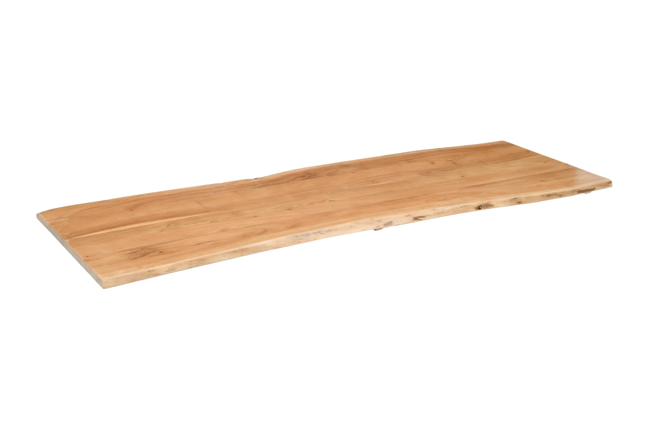 SAM Holzplatte Tonia 140x40 cm Akazie Eiche Baumkante Tischplatte