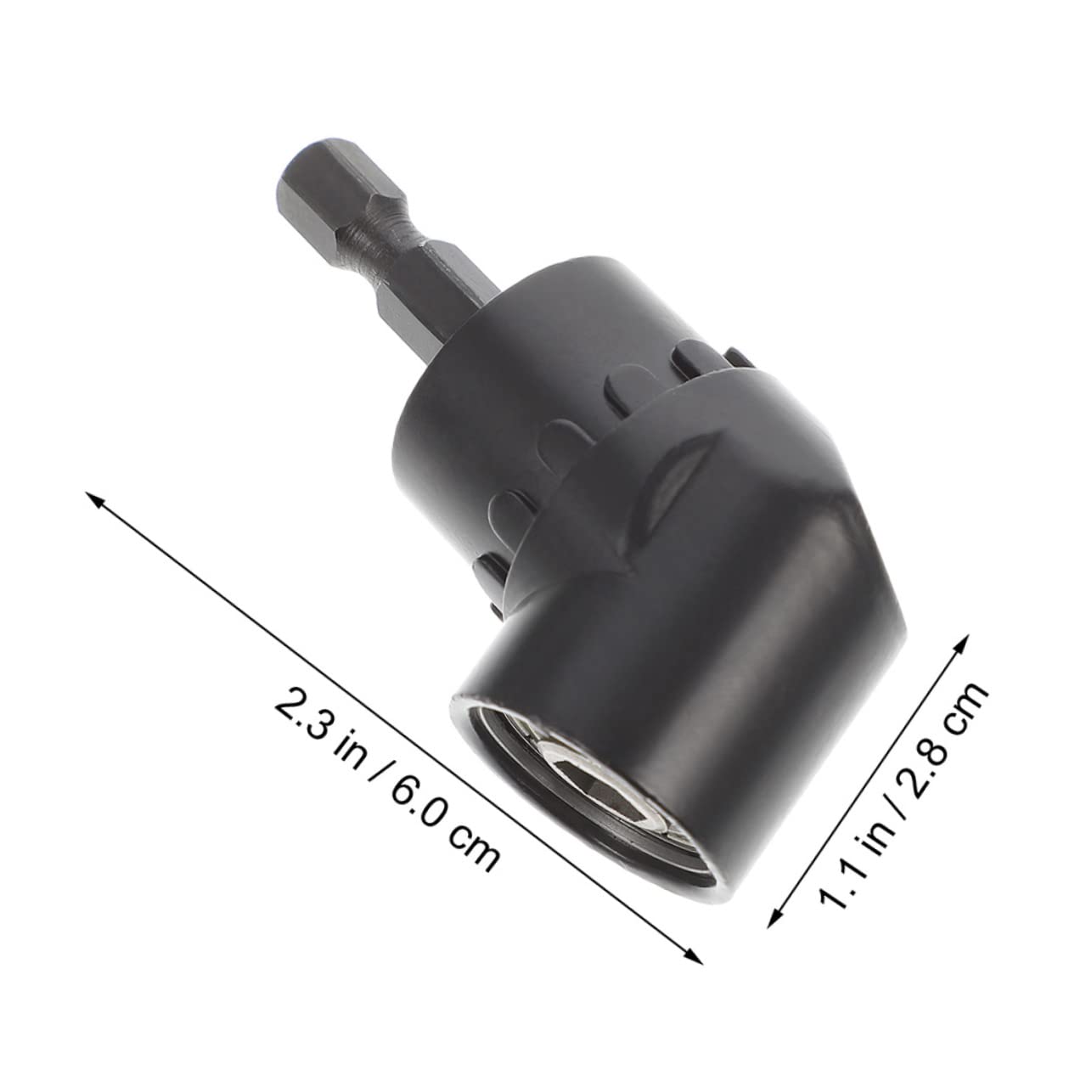 ARTIBETTER 2pcs 105 Bit Corner Angle Driver Adapter Driving Power Screwdriver 105 Degree Angle Drivers 105 Degree Angle Attachment Hand Wisking Tool Electric Black Chrome Vanadium Alloy Steel