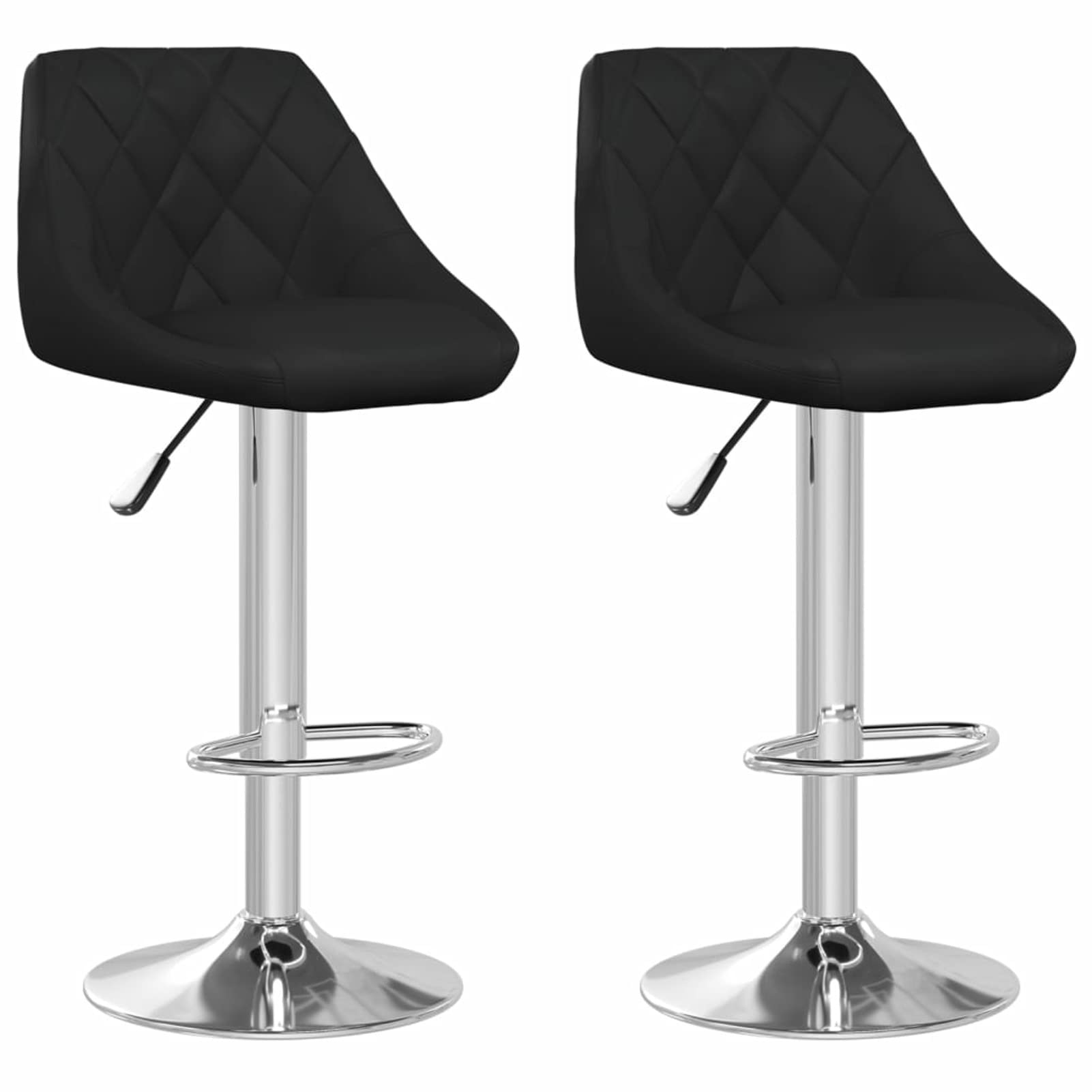 Homgoday Taburetes de bar, 2 unidades, color negro, de piel sintética, silla de oficina, silla de oficina, bar, silla de escritorio, para dormitorio o salón